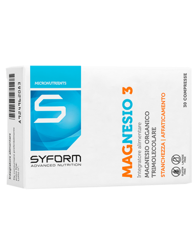 Συμπλήρωμα διατροφής SYFORM MAGNESIO3 - 30 δισκία, 1250mg